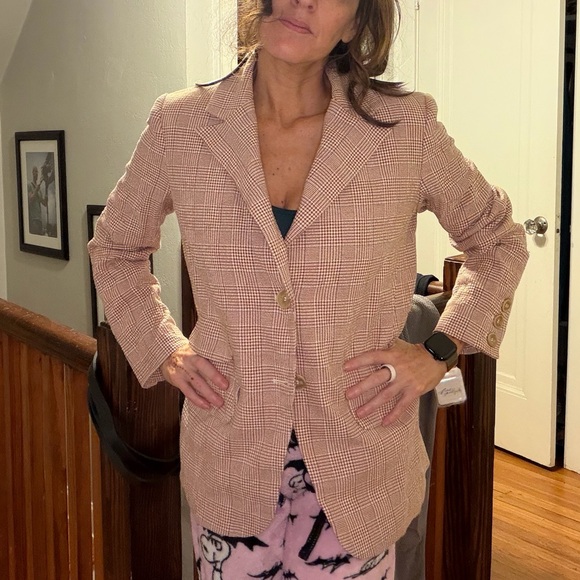 🏷️ BNWT Free People ‘Bowie’ Blazer (Ivory Combo) - Picture 12 of 13